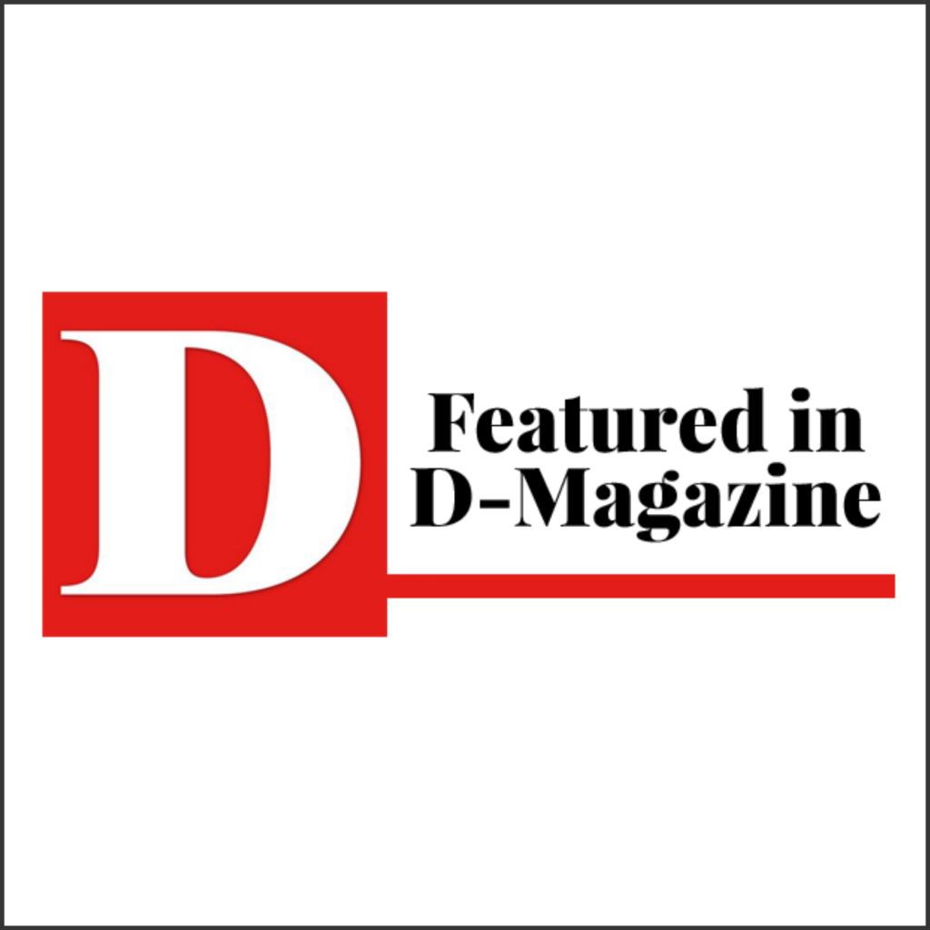 Featured in D-Magazine square logo